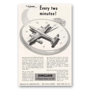 1953 Sinclair Print Ad | Two Minutes