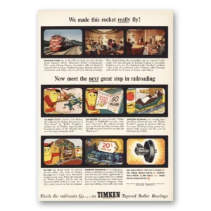 1953 Timken Print Ad | Made This Rocket Really Fly