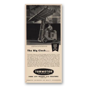 1953 Towmotor Print Ad | Big Cinch