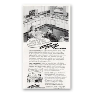 1953 Tracy Kitchens Print Ad | Her Debut