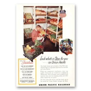 1953 Union Pacific Railroad Print Ad | In Store