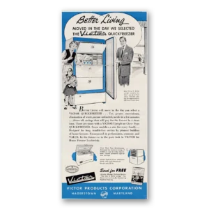 1953 Victor Quickfreezer Print Ad | Better Living