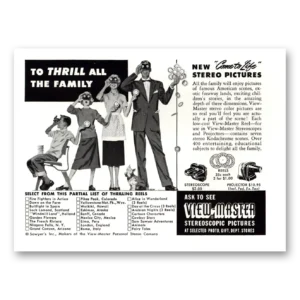 1953 View Master Print Ad | Thrill All Family