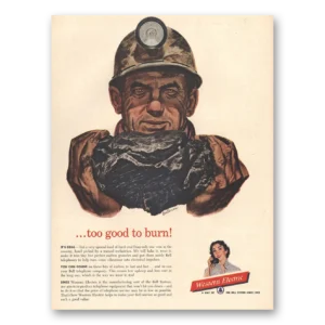1953 Western Electric Print Ad | Too Good