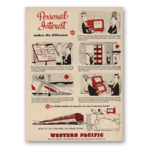 1953 Western Pacific Print Ad | Personal Interest
