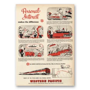1953 Western Pacific Print Ad | Personal Interest
