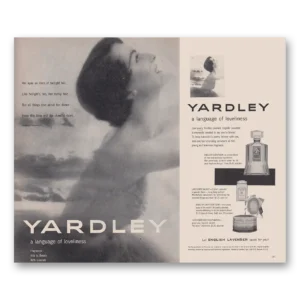 1953 English Lavender Print Ad | Language Loveliness