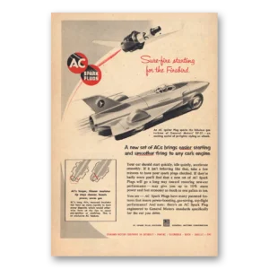 1954 AC Spark Plugs Print Ad | Firebird