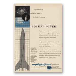 1954 Aerojet General Print Ad | Rocket Power
