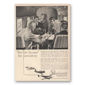 1954 Beechcraft Print Ad | Psychic Income