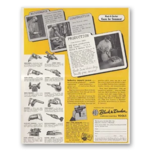 1954 Black and Decker Tools Print Ad | Cases Comment