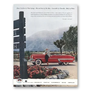 1954 Body by Fisher Print Ad | Palm Springs