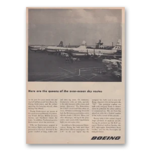 1954 Boeing Stratocruiser Print Ad | Sky Routes