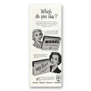 1954 Old Briar Tobacco Print Ad | Which Do You Like