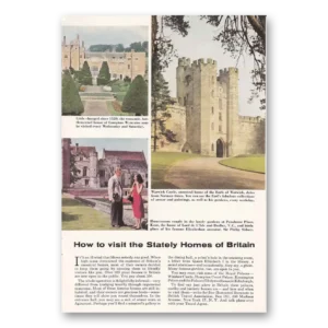 1954 Britain Print Ad | Stately Homes