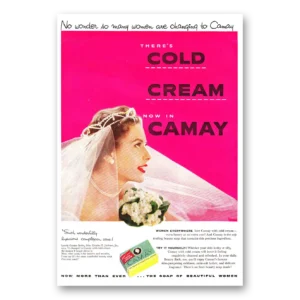 1954 Camay Soap Print Ad | Cold Cream