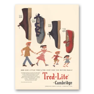1954 Tred Lite Shoes Print Ad | Little Tred