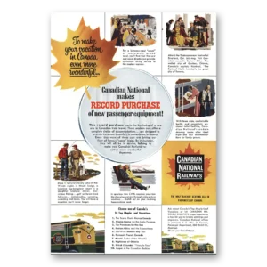 1954 Canadian National Railways Print Ad | Record Purchase