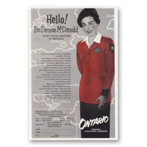 1954 Ontario Canada Print Ad | Denise Mcdonald