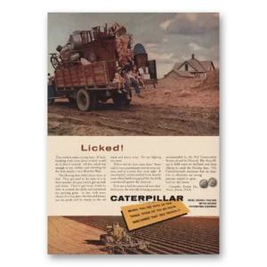 1954 Caterpillar Print Ad | Licked