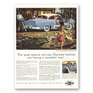 1954 Chevrolet Delray Coupe Print Ad | Chevrolet Families