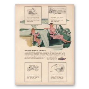 1954 Chevrolet Print Ad | Sitting Pretty