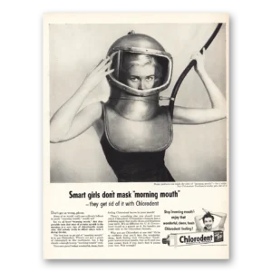 1954 Chlorodent Print Ad | Smart Girls