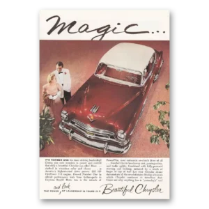 1954 Chrysler Print Ad | Magic Number