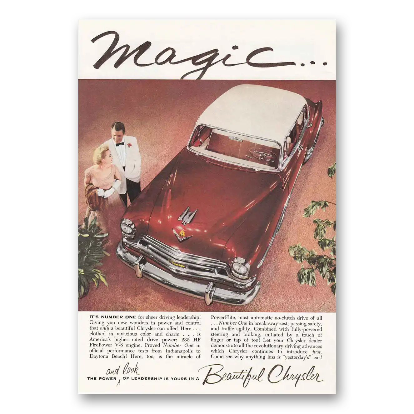 1954 Chrysler Print Ad | Magic Number