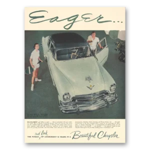 1954 Chrysler Print Ad | Eager Bold