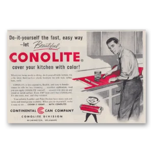 1954 Continental Can Print Ad | Cover Kitchen