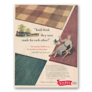 1954 Deltox Rugs Print Ad | Each Other