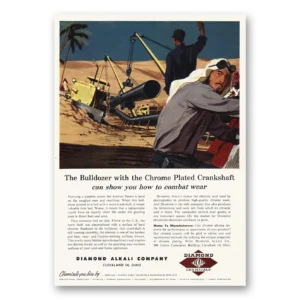 1954 Diamond Alkali Print Ad | Bulldozer