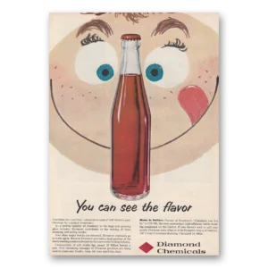 1954 Diamond Chemicals Print Ad | See Flavor