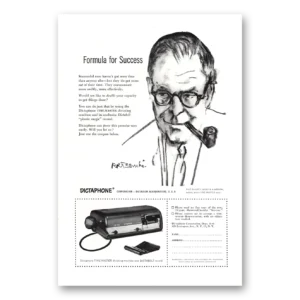 1954 Dictaphone Print Ad | Rene Bouche
