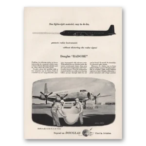 1954 Douglas Radome Print Ad | De Ice
