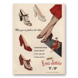 1954 Enna Jetticks Shoes Print Ad | Fashions Like These