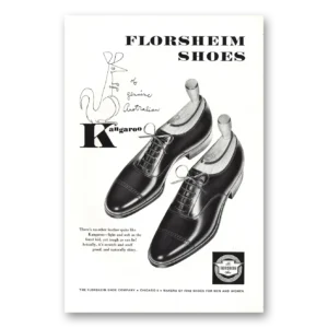 1954 Florsheim Shoes Print Ad | Kangaroo