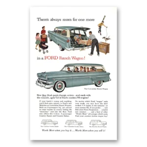 1954 Ford Wagons Print Ad | Ranch Wagon