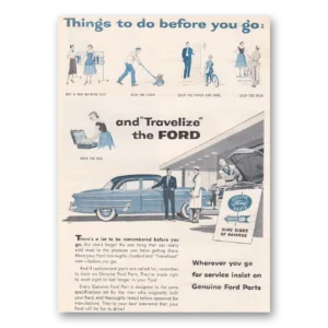 1954 Ford Parts and Service Print Ad | Before You Go