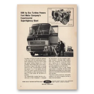 1954 Ford Print Ad | Superhighway Giant
