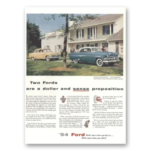 1954 Ford Print Ad | Dollar Sense
