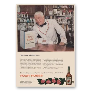 1954 Four Roses Print Ad | Mind Reading