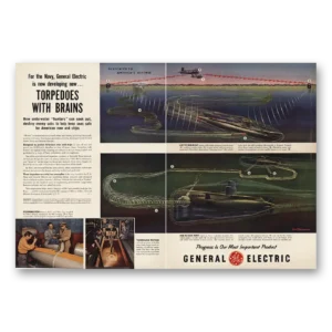 1954 General Electric Print Ad | Torpedoes With Brains