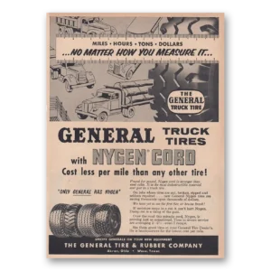 1954 General Tire Print Ad | Measure It