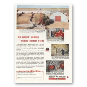 1954 Great Lakes Steel Print Ad | Quonset Buildings