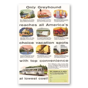 1954 Greyhound Print Ad | Only Greyhound
