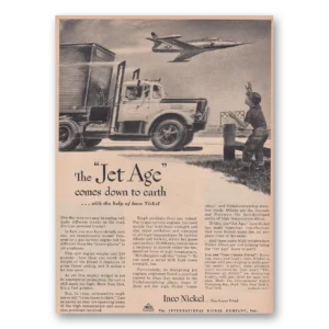 1954 International Nickel INCO Print Ad | Jet Age