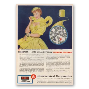 1954 Interchemical Print Ad | Colorfast