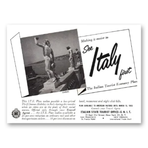 1954 Italy Print Ad | Naples